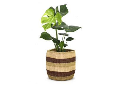 Kenyan Planter Basket - Natural #3